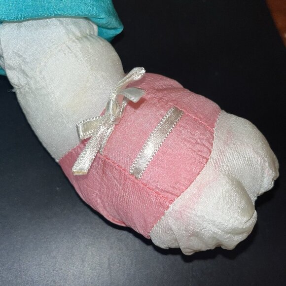 Department 56 Humpty Dumpty Egg Plush Parachute Stuffed STAINED & Paint Vintage - Picture 13 of 16